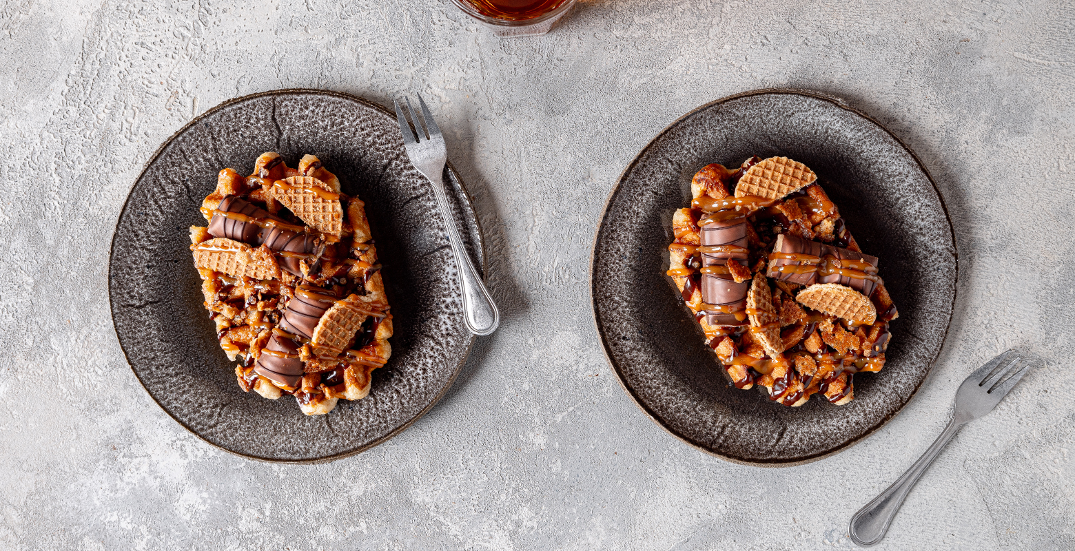 Luikse wafel met Kinder Bueno