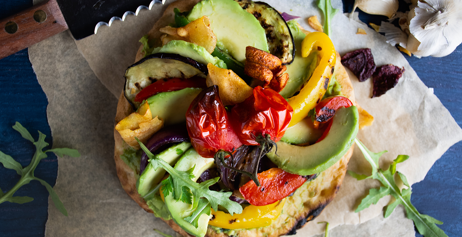 Flatbread met gegrilde groenten