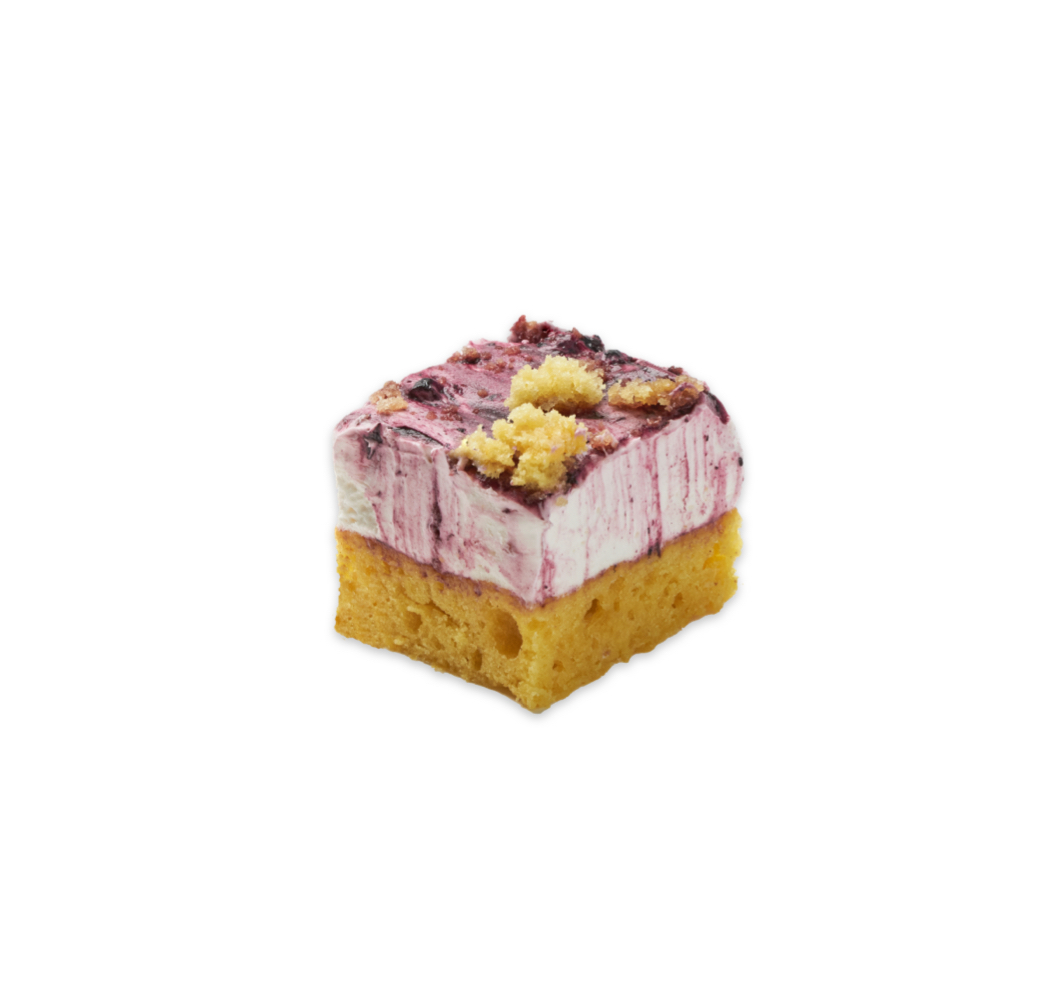 Vegan taartje lemon blueberry