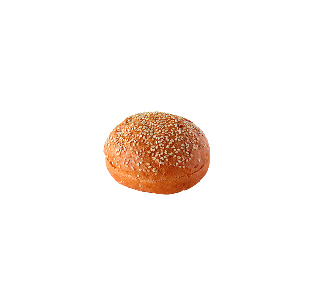 Vegan hamburger bun paprika