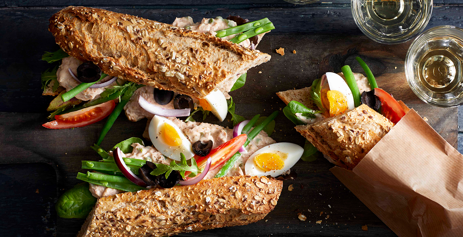 Baguette met tonijnsalade