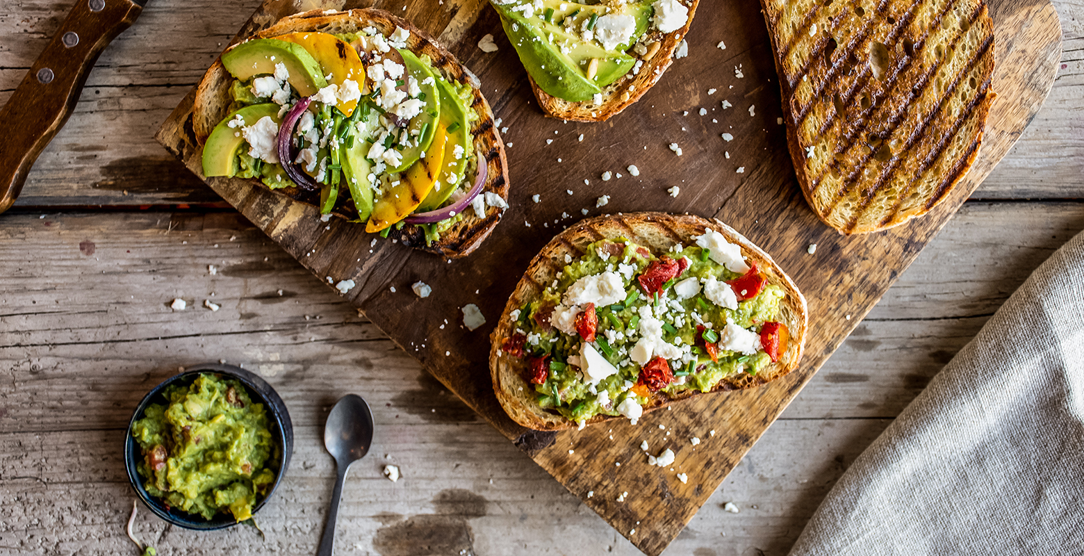 Bruschetta met avocado