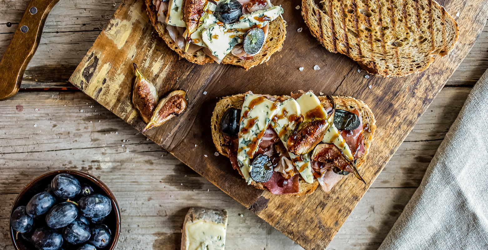 Bruschetta met prosciutto