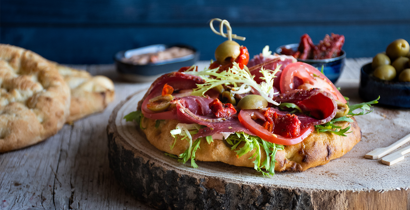 Flatbread met gerookte ribeye