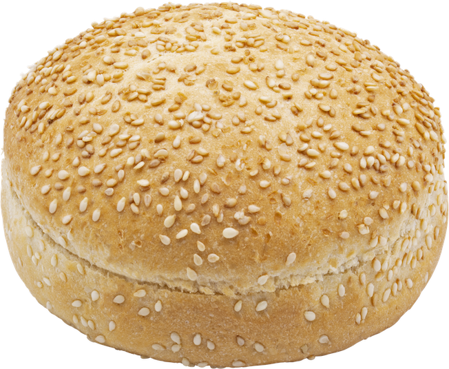 Hamburger bun sesam-peper 10 cm gesneden