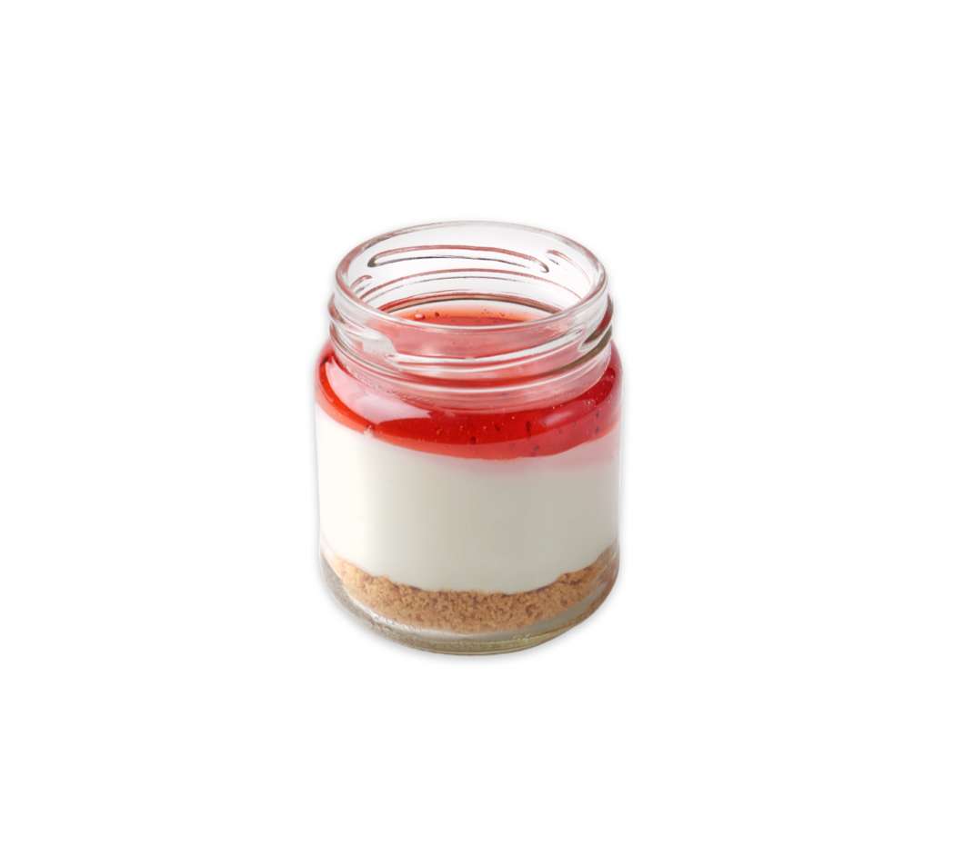 Big jar strawberry cheesecake