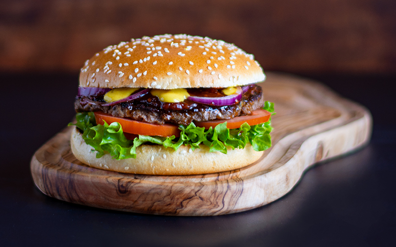 Fastfood-hamburger-bun