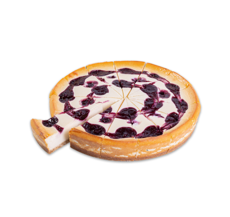 NY baked cheesecake blueberry swirl 14 punten