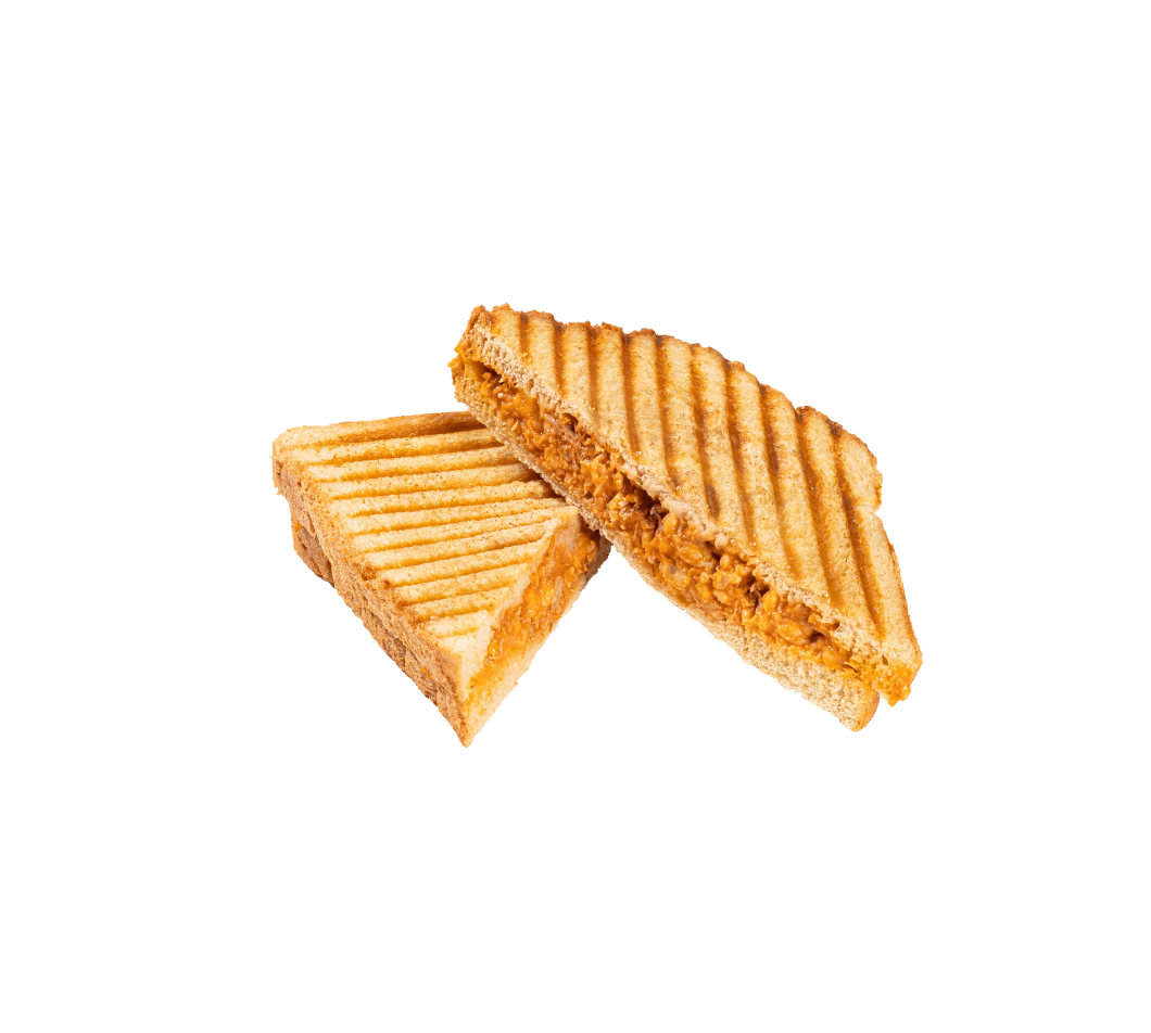 Tosti pulled chicken BBQ kaas