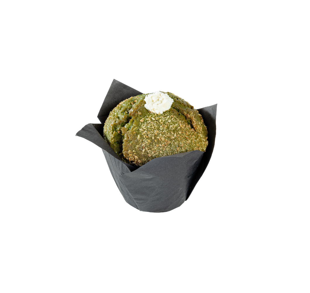Tulp muffin matcha kokos