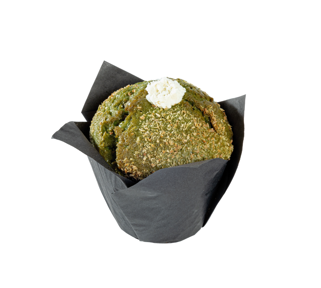 Tulp muffin matcha kokos