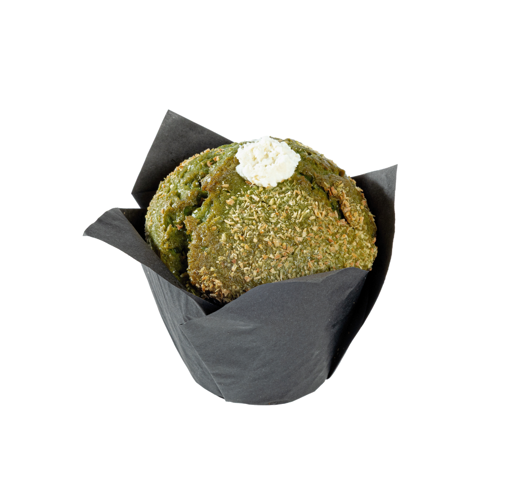 Tulp muffin matcha kokos
