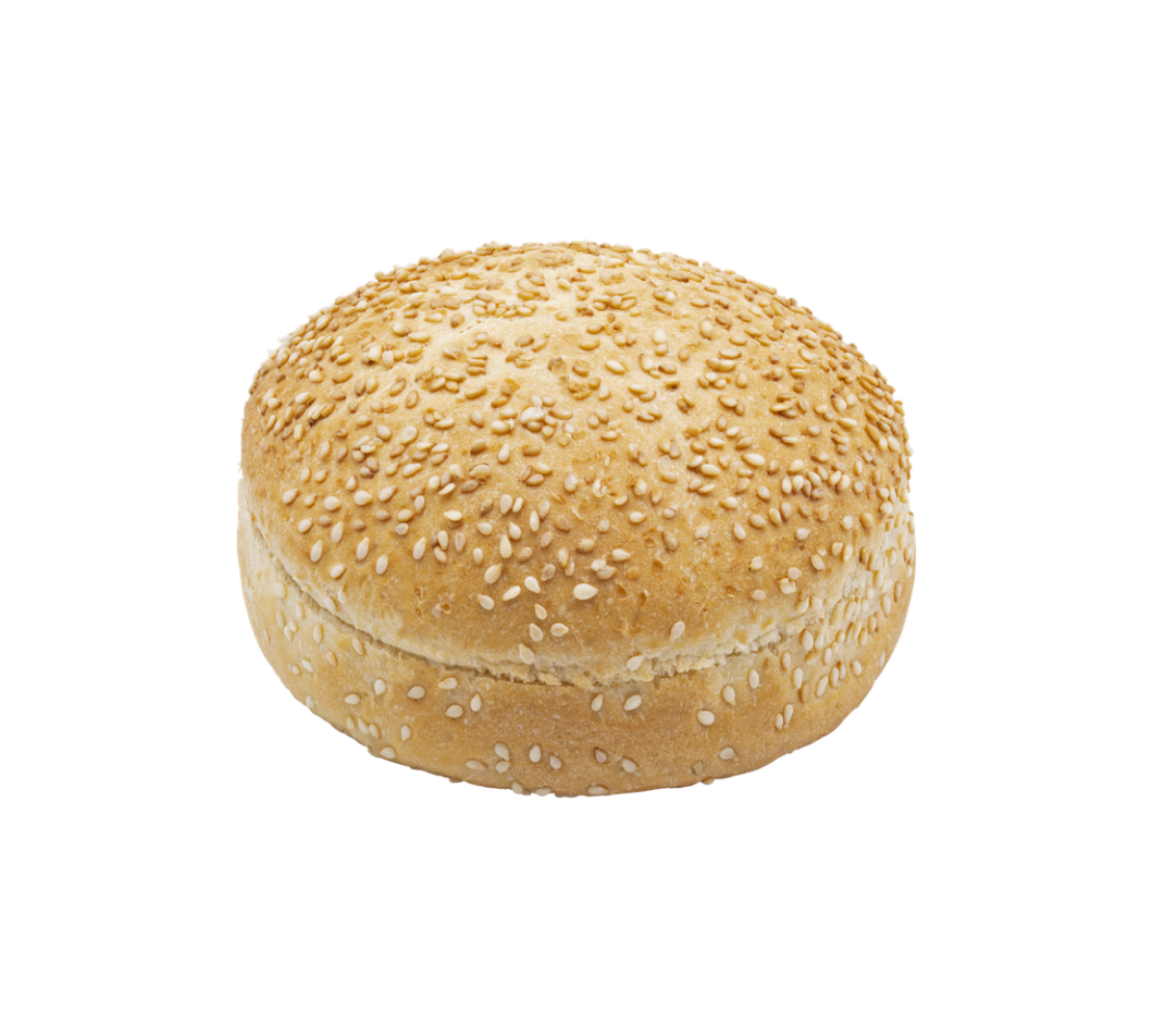 Hamburger bun sesam-peper 10 cm gesneden