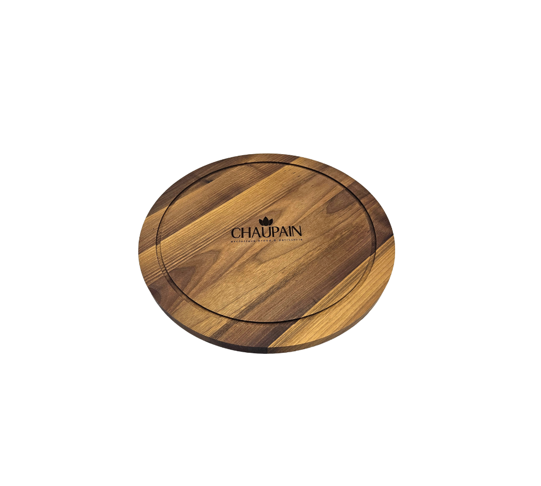 Draaiplateau walnoot hout